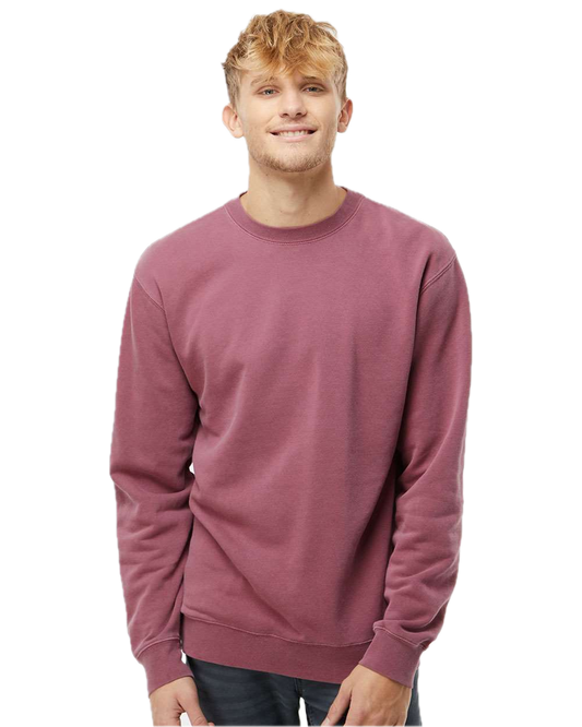 (Bulk) Independent Trading Co. PRM3500 | Unisex Midweight Pigment-Dyed Crewneck Sweatshirt