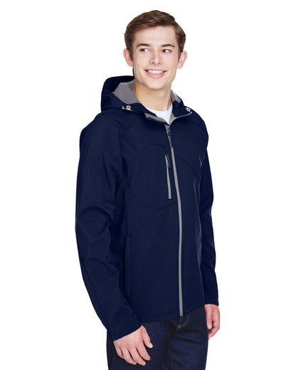 North End 88166 | Men's Prospect Two-Layer Fleece Bonded Soft Shell Hooded Jacket