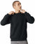 (BLACK) American Apparel RF496 | ReFlex Fleece Crewneck Sweatshirt