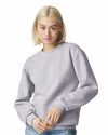 (HEATHER GREY) American Apparel RF496 | ReFlex Fleece Crewneck Sweatshirt