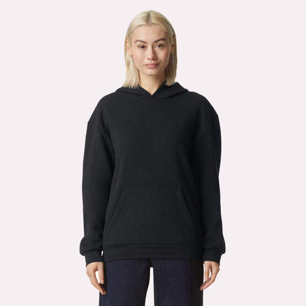 (BLACK) American Apparel RF498 | ReFlex Fleece Pullover Hoodie