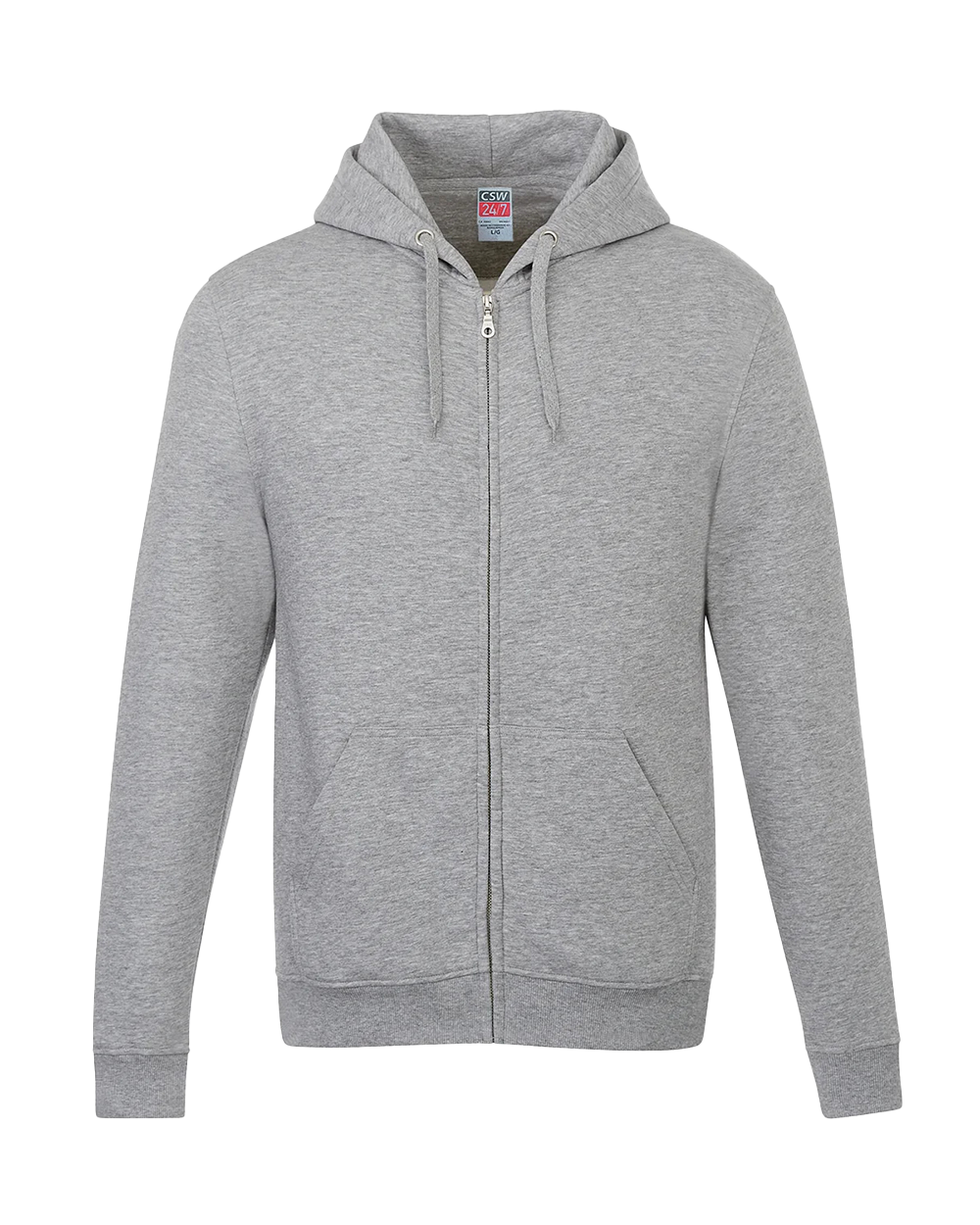 (Bulk) CSW 24/7 L00555 | Adult Full Zip Hooded Sweatshirt