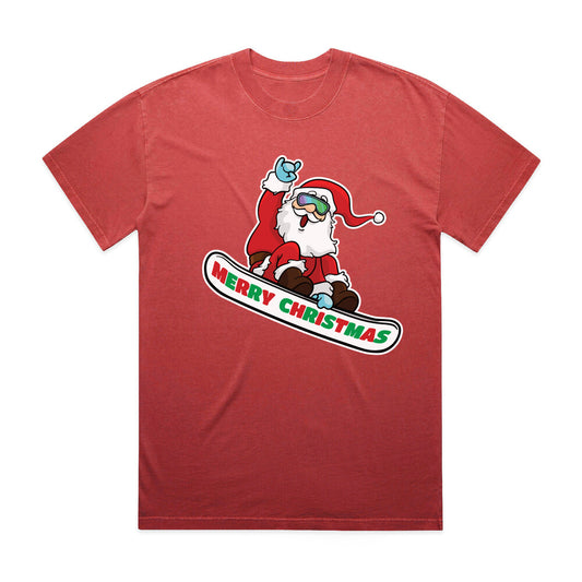 Santa Snowboarder T-Shirt