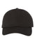 (BLACK) Yupoong 6245CM | Adult Low-Profile Cotton Twill Dad Cap