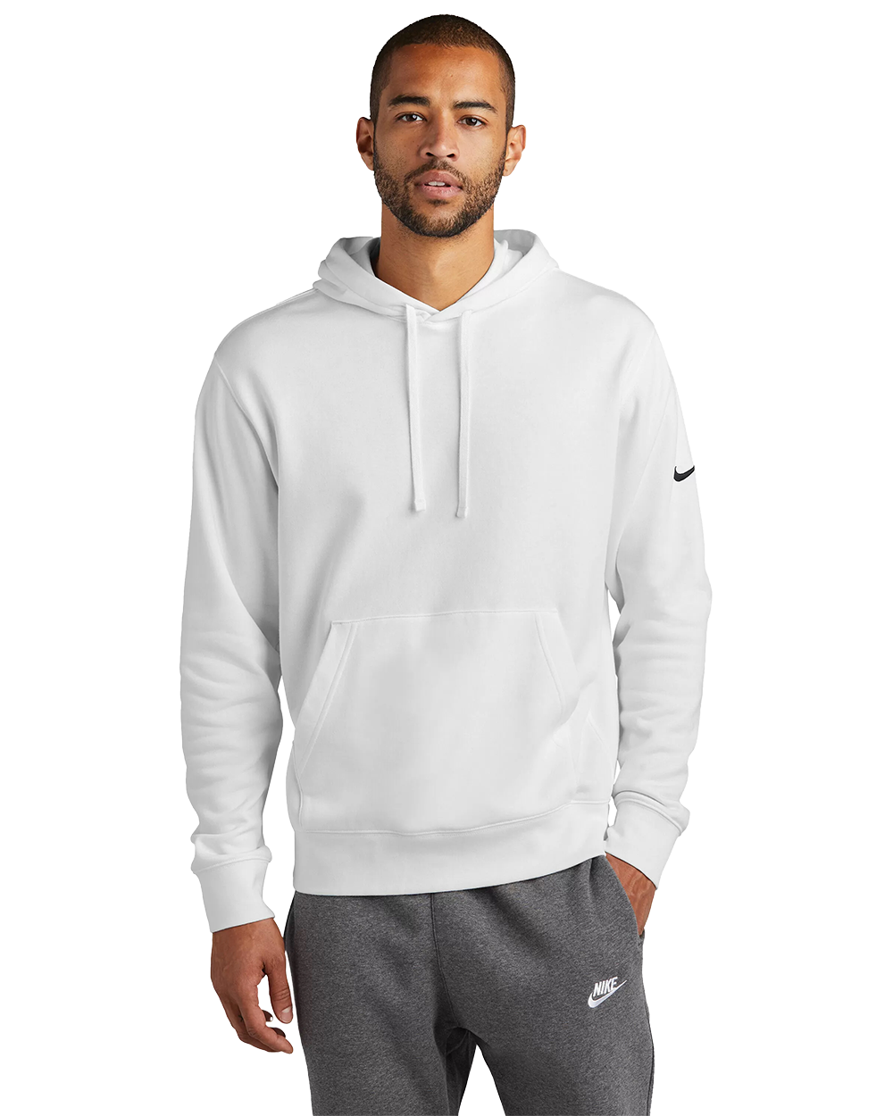 NIKE DR1499 | Club Fleece Sleeve Swoosh Pullover Hoodie