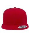 (RED) YP Classics 6089M | Flat Bill Snapback Cap