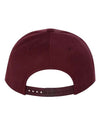 (MAROON) YP Classics 6089M | Flat Bill Snapback Cap