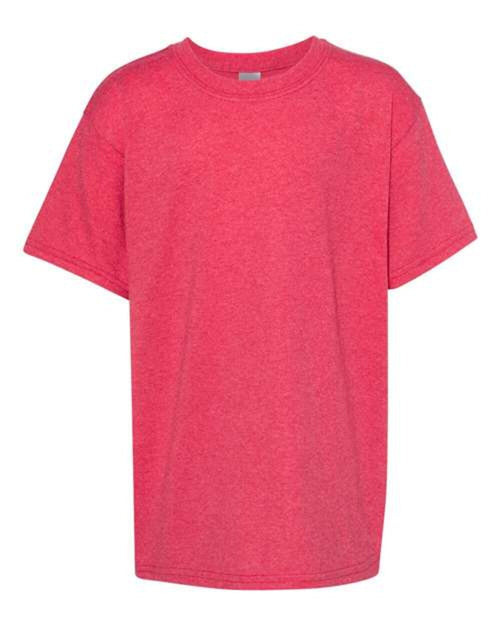(HEATHER RED) Gildan 5000B | Heavy Cotton Youth T-Shirt