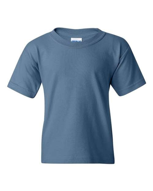(INDIGO BLUE) Gildan 5000B | Heavy Cotton Youth T-Shirt