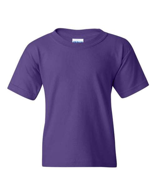(PURPLE) Gildan 5000B | Heavy Cotton Youth T-Shirt