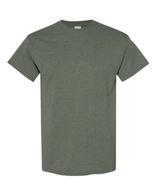 (HEATHER MILITARY GREEN) Gildan 5000 | Heavy Cotton T-Shirt